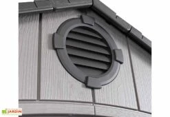 Lifetime Abri De Jardin En Résine Effet Bois – 7,11 M² -Garanta Jardin Magasin ventilation cabane jardin resine