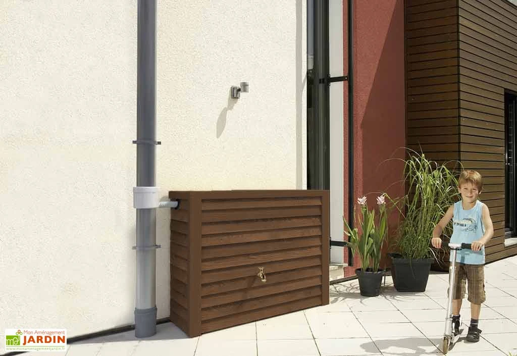 Garantia Cuve Récupération D'Eau Pluie Woody 350 L Bois Foncé 3 Garantia Cuve Récupération D'Eau Pluie Woody 350 L Bois Foncé